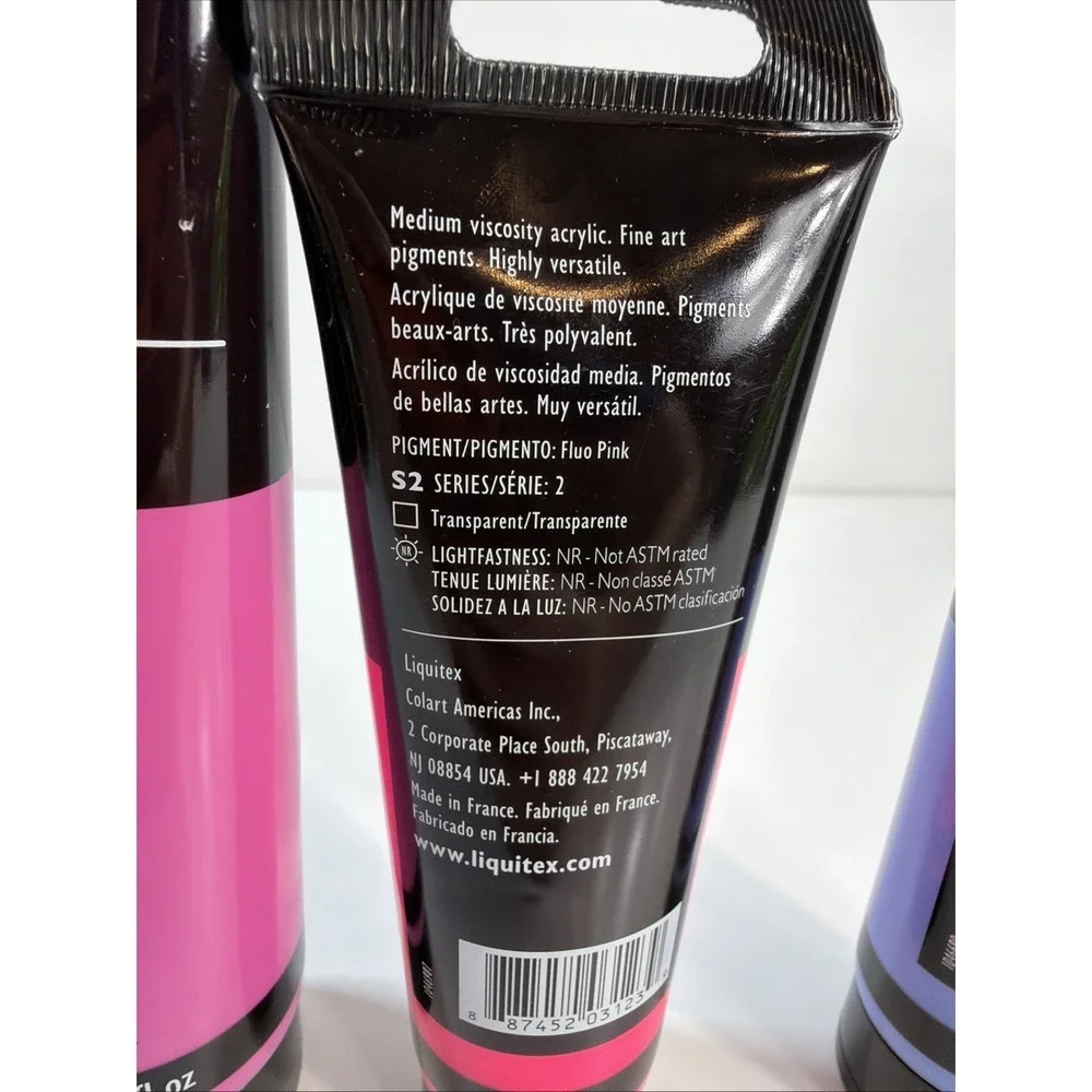 Liquitex Basics Acrylic Paint Set of 3 - Magenta, Pink, Violet